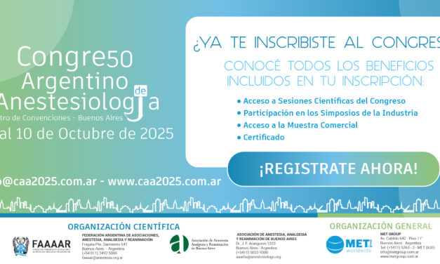 50° CONGRESO ARGENTINO DE ANESTESIOLOGÍA – BUENOS AIRES