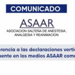 RESPUESTA EN REFERENCIA A LAS DECLARACIONES VERTIDAS PUBLICAMENTE EN LOS MEDIOS
