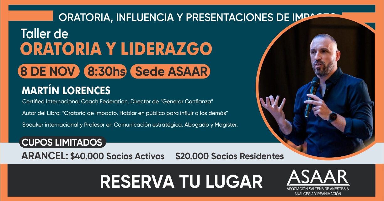 TALLER DE ORATORIA Y LIDERAZGO